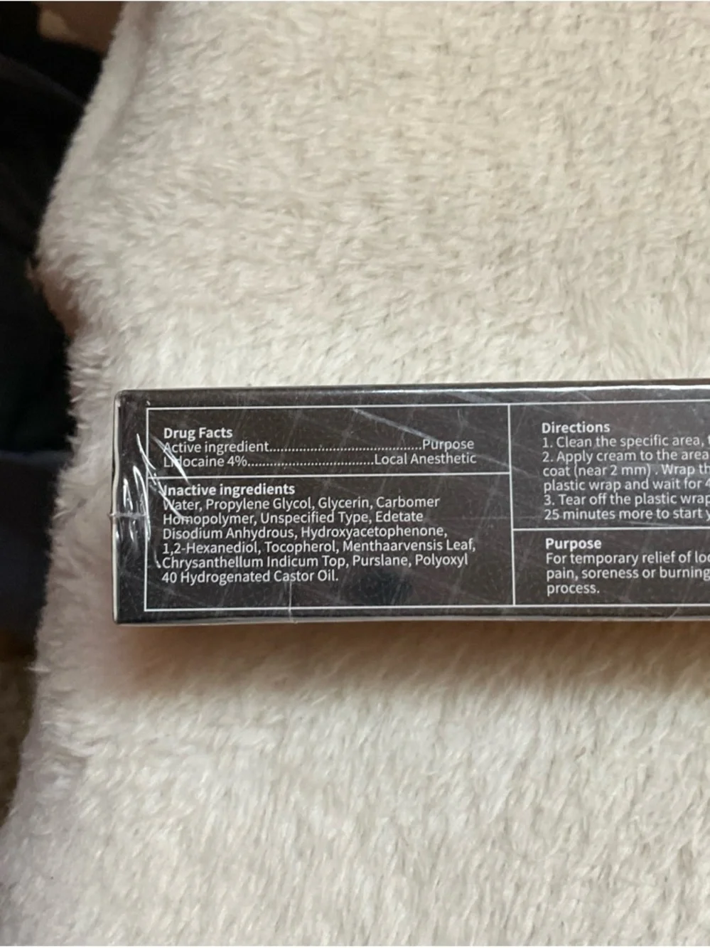 Black Tattoo Numbing Cream - Maximum Strength